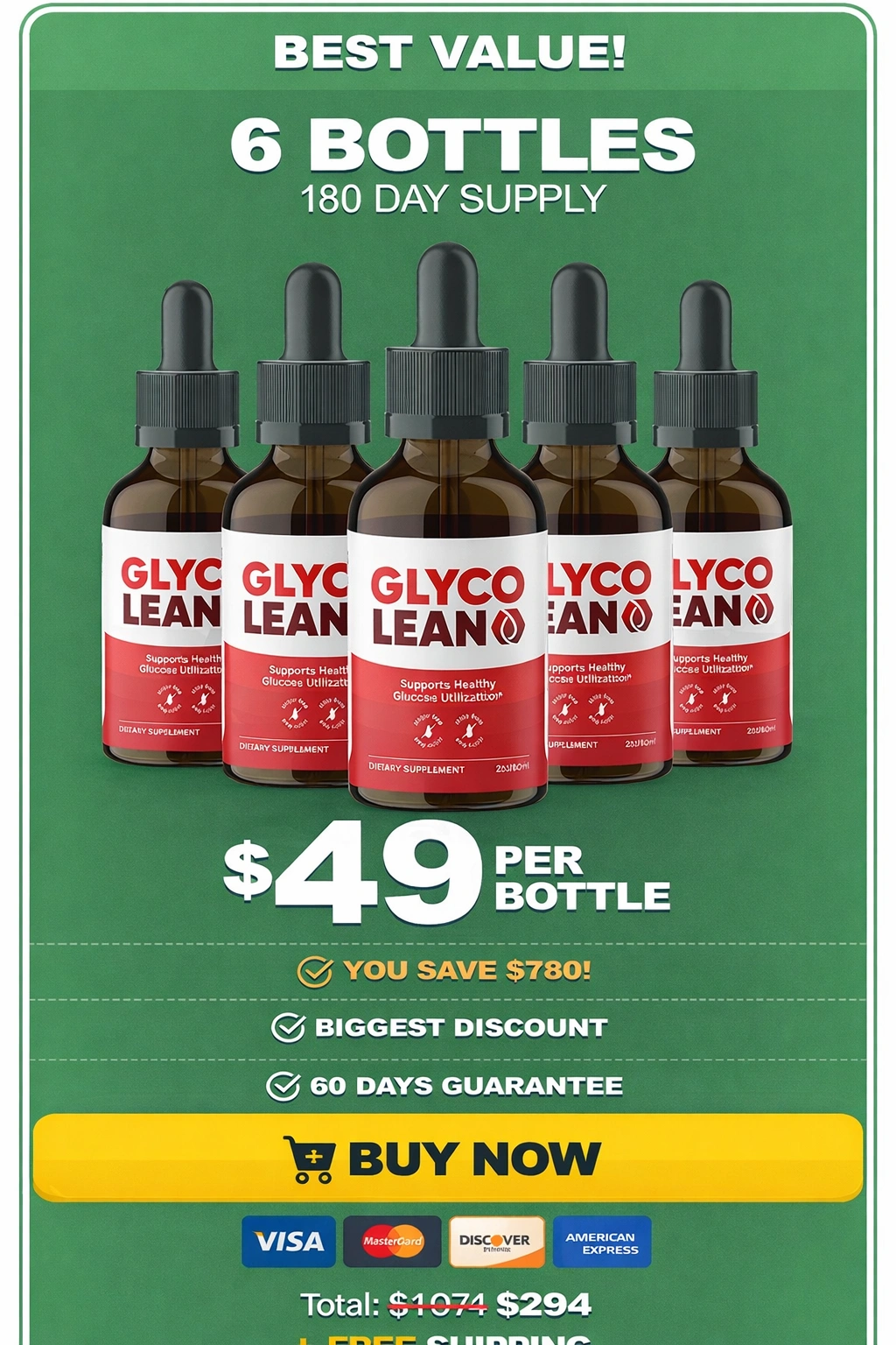 GlycoLean- 6 Bottle